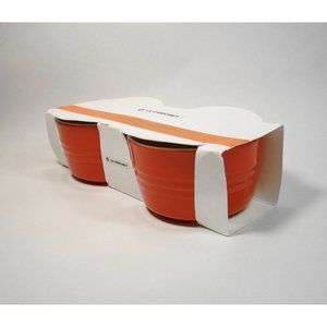 Le Creuset 2 Stoneware Red Ramekins 8oz